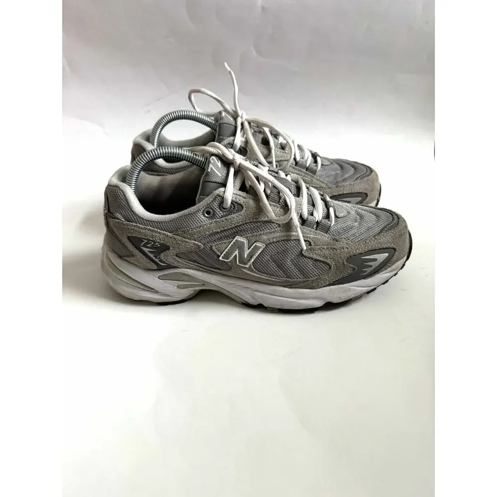 New Balance 725 Casual Lace Sneakers Gray Size 8